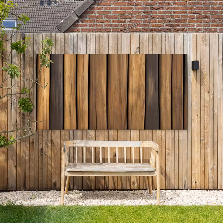 Buiten canvas - Hout - Planken - Natuurtinten — 3