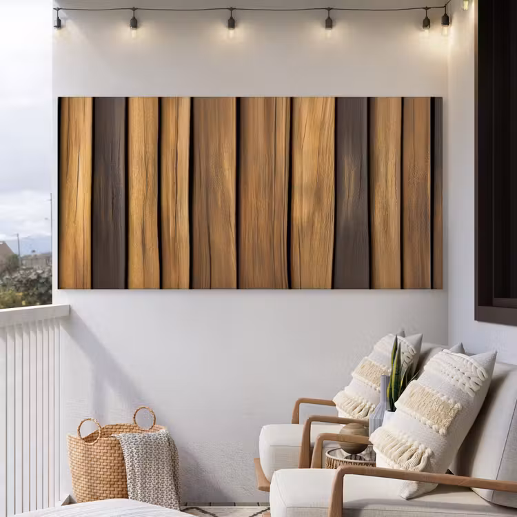 Buiten canvas - Hout - Planken - Natuurtinten — 4