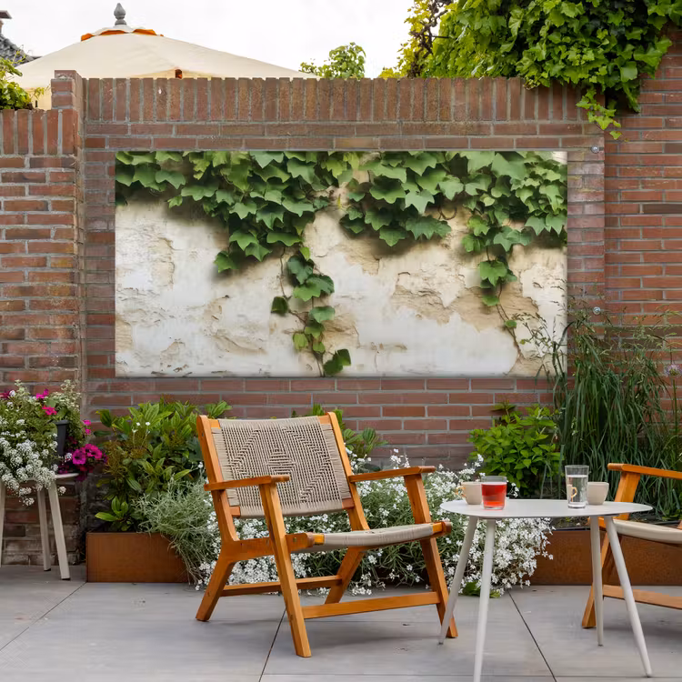 Buiten canvas - Klimop - Muur - Groen — 2