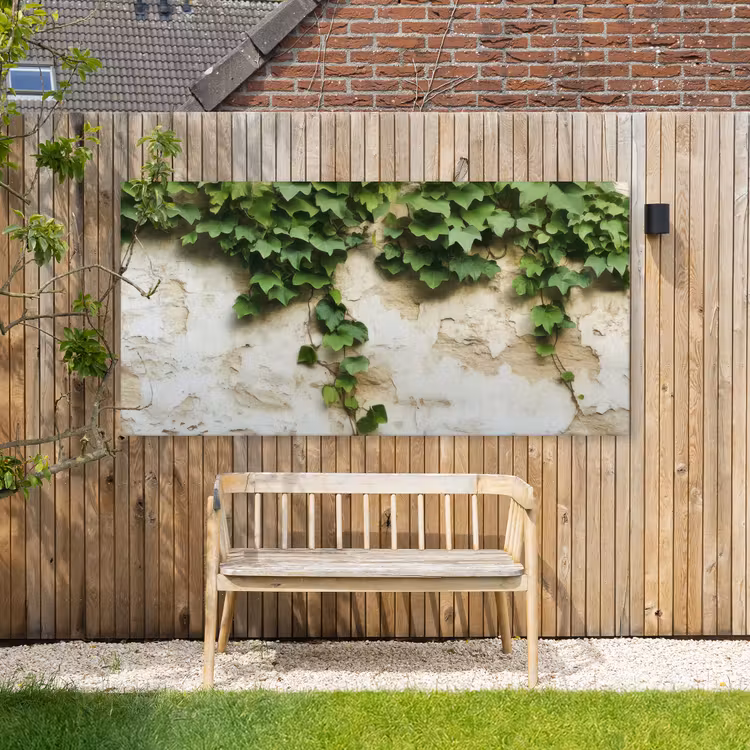 Buiten canvas - Klimop - Muur - Groen — 3