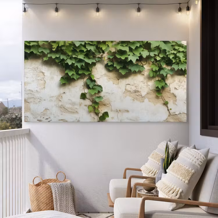 Buiten canvas - Klimop - Muur - Groen — 4