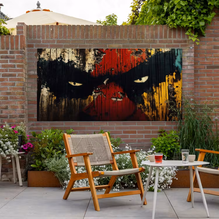Buiten canvas - Graffiti - Ogen - Abstract — 2