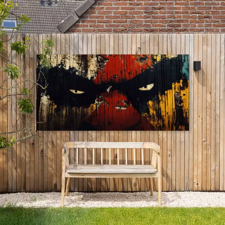 Buiten canvas - Graffiti - Ogen - Abstract — 3