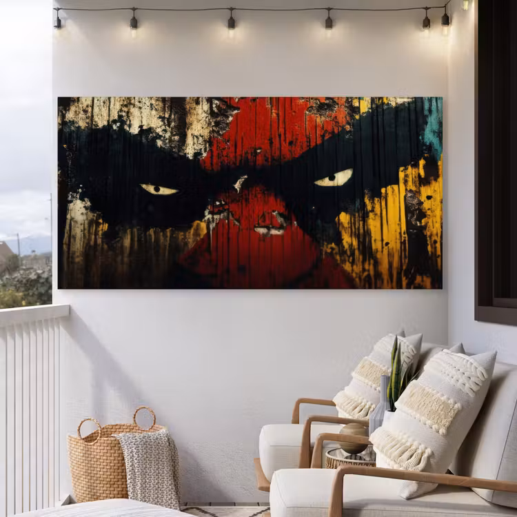 Buiten canvas - Graffiti - Ogen - Abstract — 4