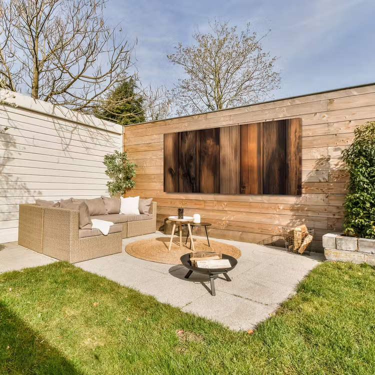 Buiten canvas - Hout - Rustiek - Donkere Planken — 5