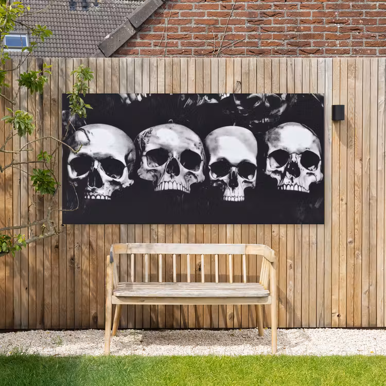 Buiten canvas - Schedels - Zwart - Contrast — 3