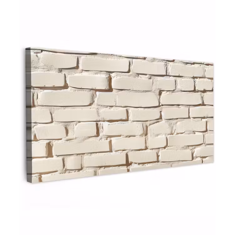 Buiten canvas - Bakstenen - Muur - Licht - Wit — 1