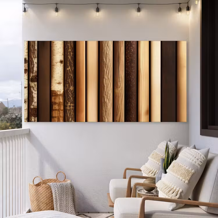 Buiten canvas - Hout - Planken - Natuurlijk — 4