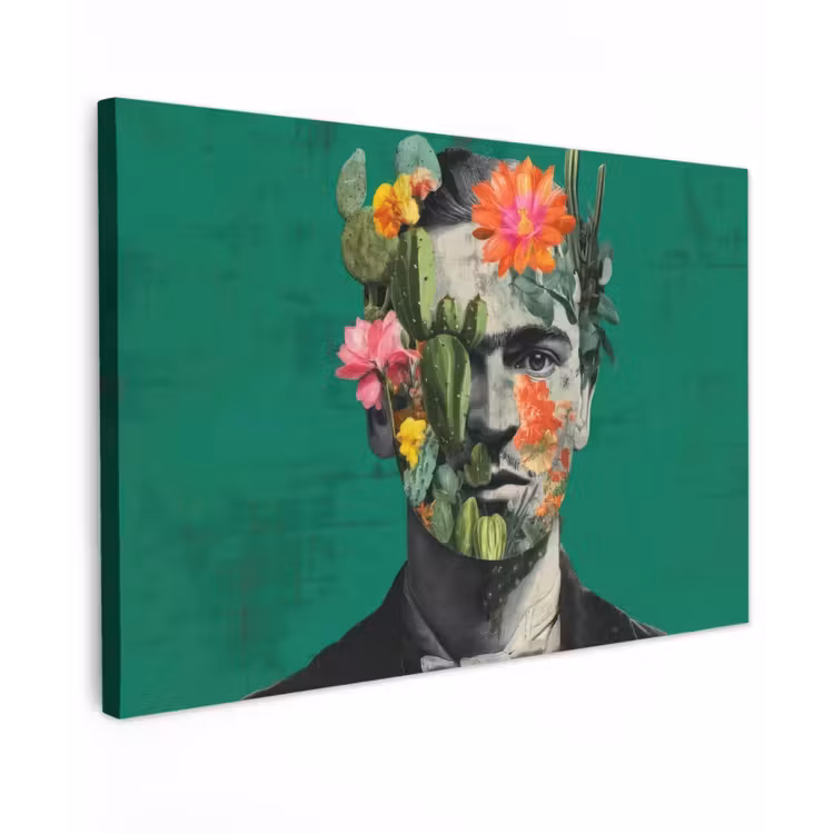 Buiten canvas - Man - Planten - Groen — 1
