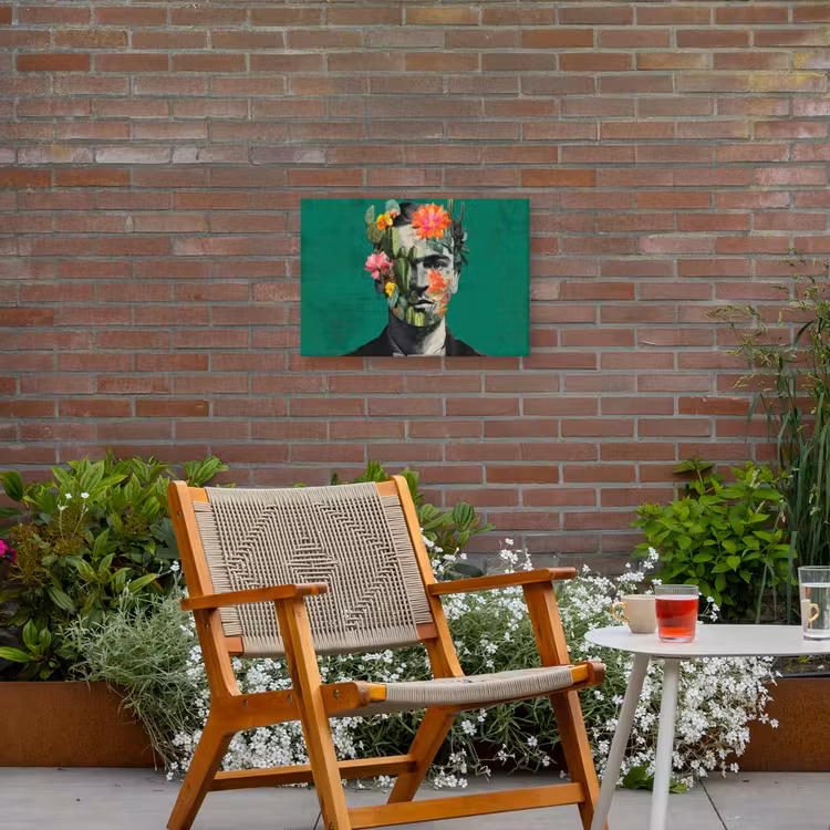 Buiten canvas - Man - Planten - Groen — 2