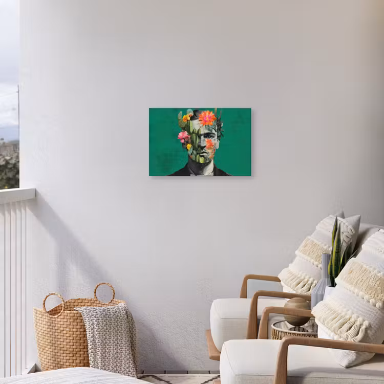 Buiten canvas - Man - Planten - Groen — 4