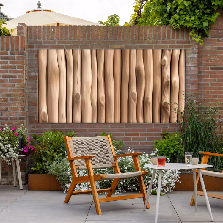 Buiten canvas - Hout - Stam - Lichtbruin — 2