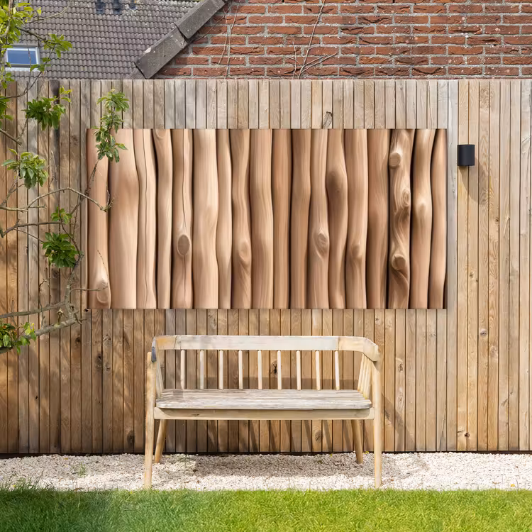 Buiten canvas - Hout - Stam - Lichtbruin — 3