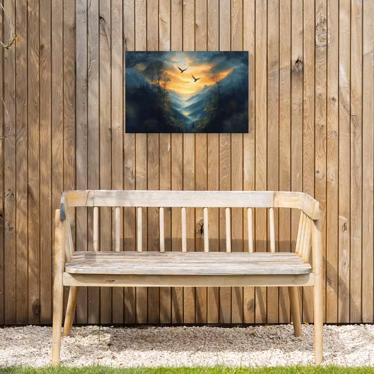 Buiten canvas - Vogels - Zon - Bomen - Groen — 3