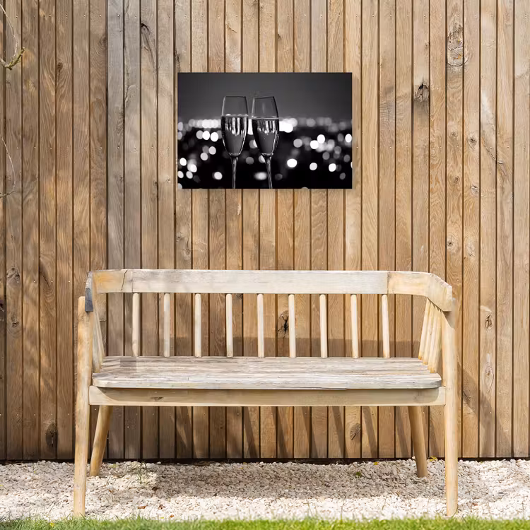 Buiten canvas - Bubbels - Proosten - Champagneglazen - Stadslichten — 3