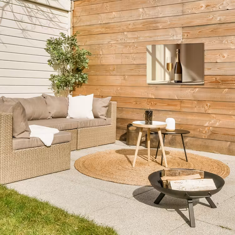 Buiten canvas - Champagne - Beige - Schaduw - Bubbels — 5