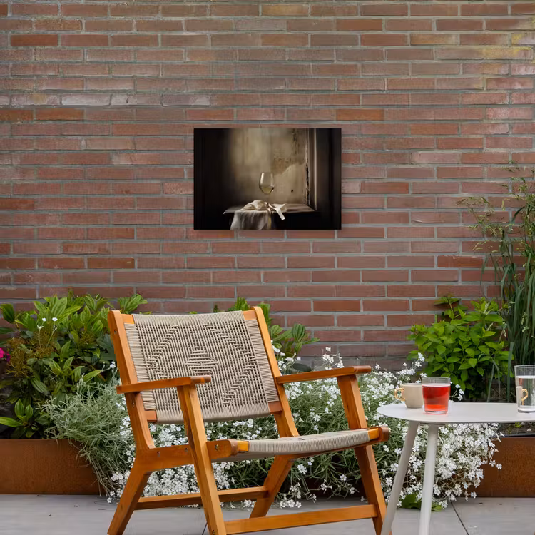 Buiten canvas - Strik - Beige - Witte - Wijn — 2