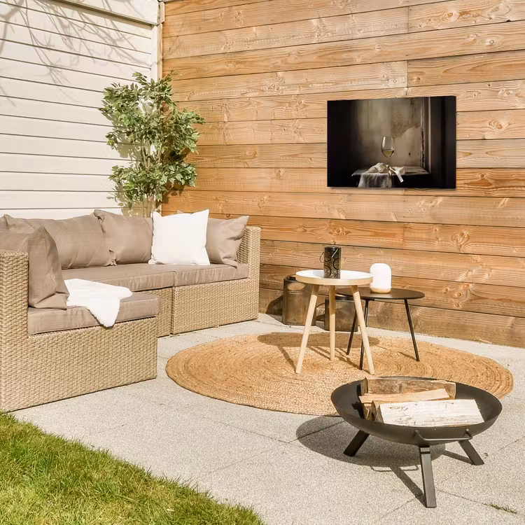 Buiten canvas - Strik - Beige - Witte - Wijn — 5
