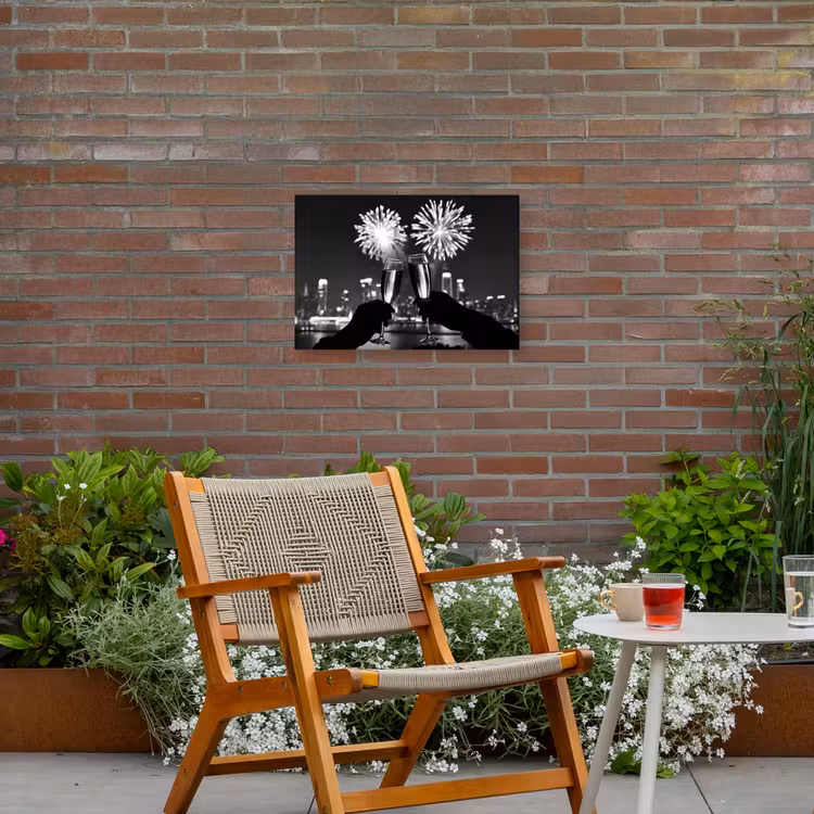 Buiten canvas - Vuurwerk - Proosten - Skyline - Champagne — 2