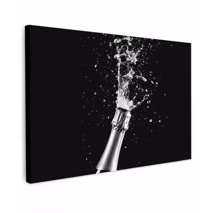 Buiten canvas - Champagne - Zwart - Spetters - Popping — 1