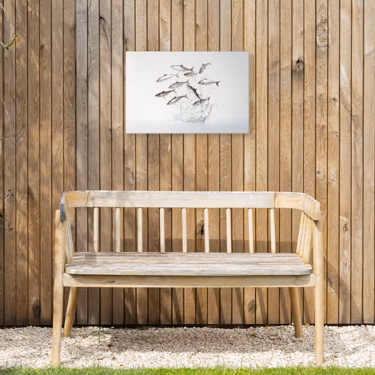 Buiten canvas - Vissen - Water - Wit — 3