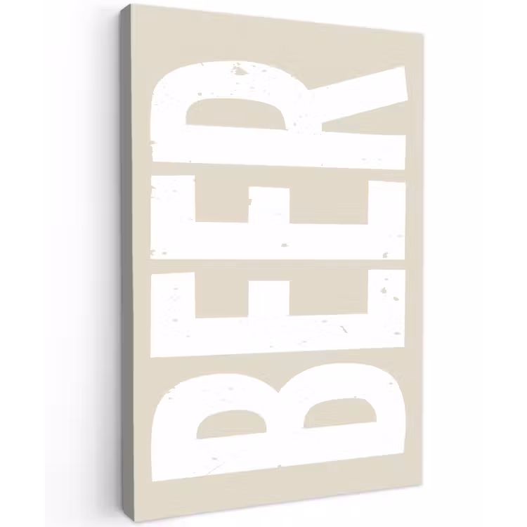 Buiten canvas - Beer - Japandi - Beige - Decoratie — 1