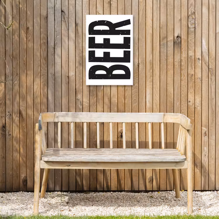 Buiten canvas - Bier - Japandi - Decoratie - Zwart — 3