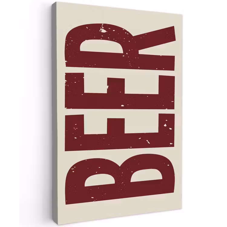 Buiten canvas - Japandi - Beer - Red - Retro — 1