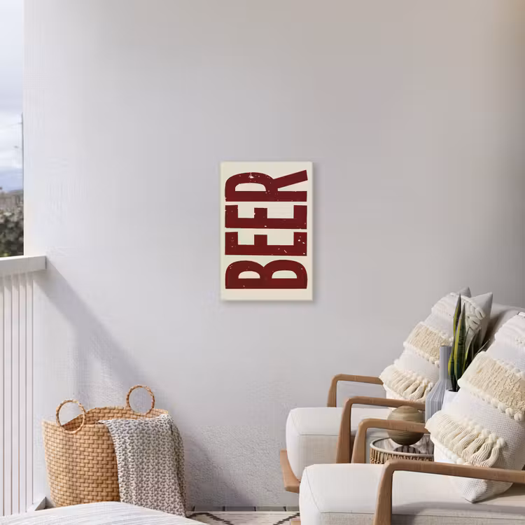 Buiten canvas - Japandi - Beer - Red - Retro — 4