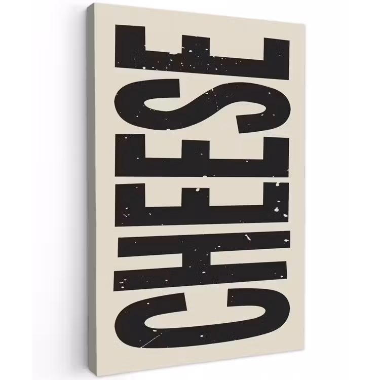 Buiten canvas - Kaas - Decoratie - Beige - Cheese — 1