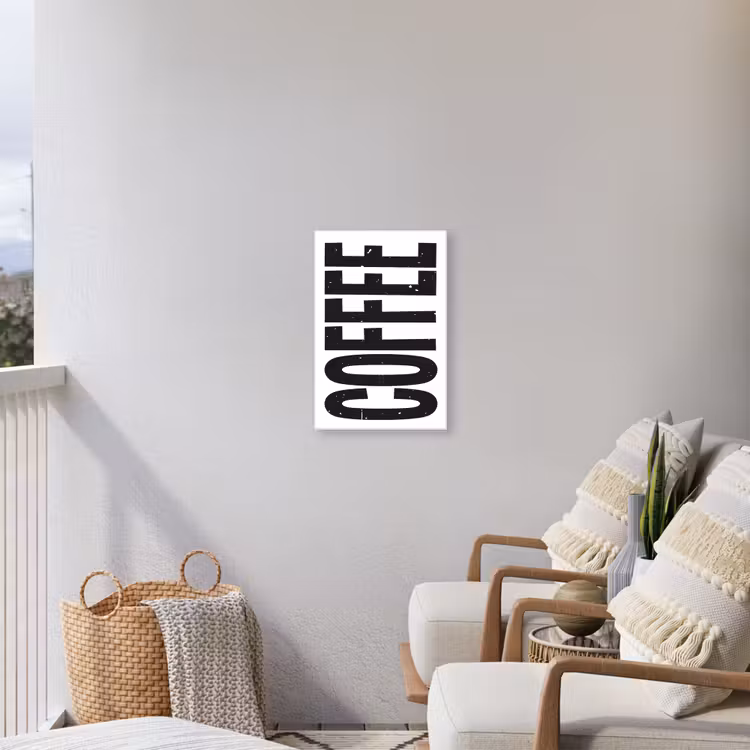 Buiten canvas - Koffie - Decoratie - Japandi - Vintage — 4