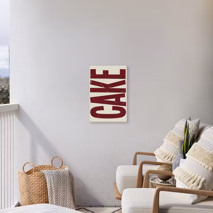 Buiten canvas - Red - Cake - Decoratie - Eten — 4