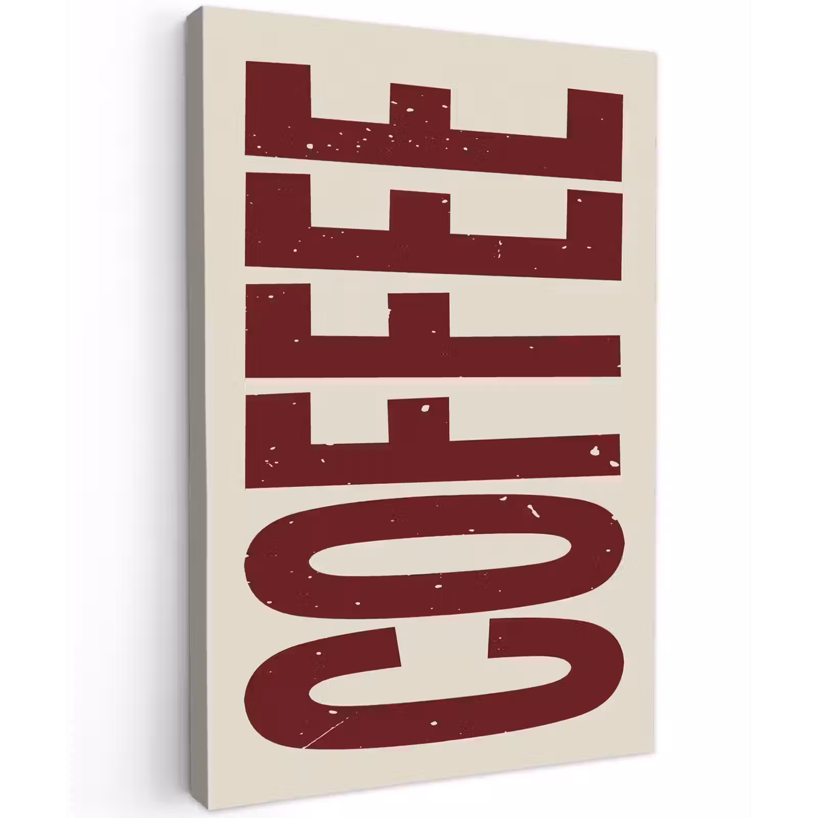 Buiten canvas - Koffie -Japandi - Rood - Vintage — 1