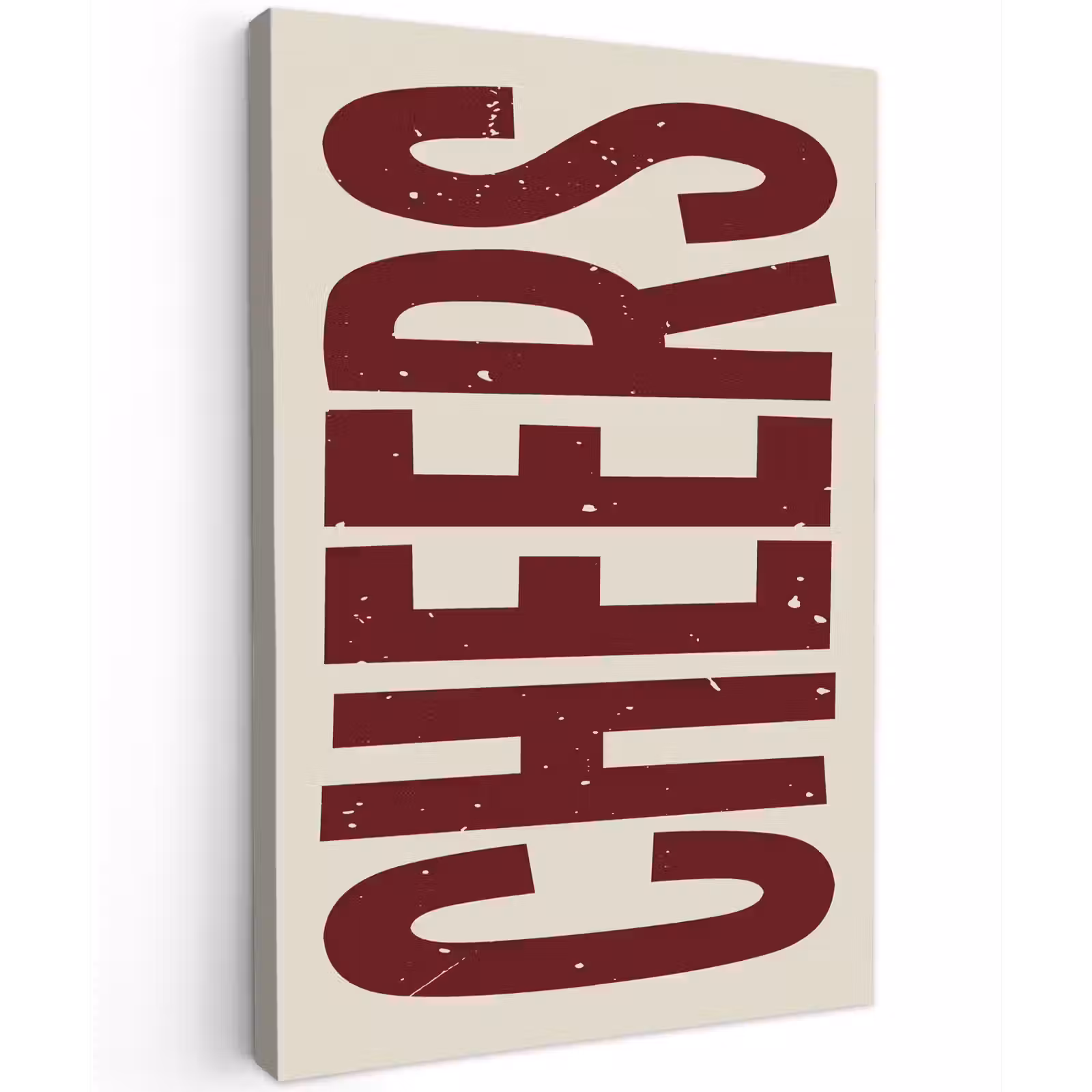 Buiten canvas - Red - Cheers - Decoratie - Beige — 1