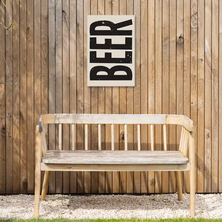Buiten canvas - Beer - Vintage - Zwart - Beige — 3