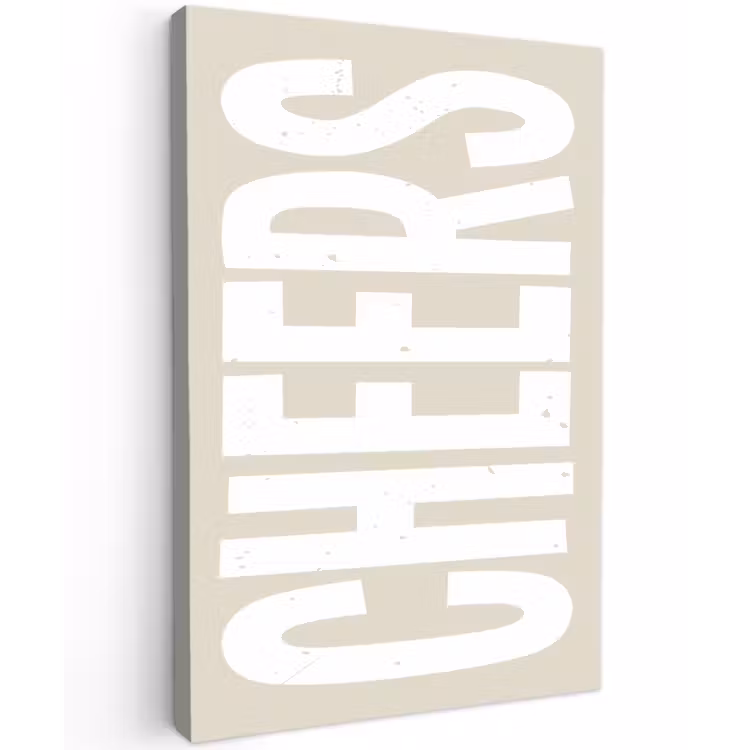 Buiten canvas - Cheers - Feest - Japandi - Vintage — 1