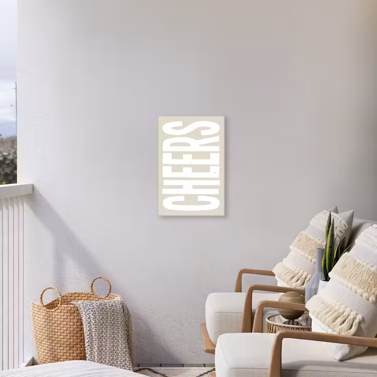 Buiten canvas - Cheers - Feest - Japandi - Vintage — 4