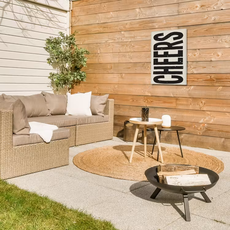 Buiten canvas - Cheers - Japandi - Zwart - Letters — 5