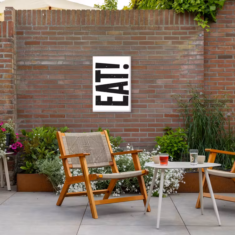 Buiten canvas - Decoratie - Eten - Zwart - Wit — 2