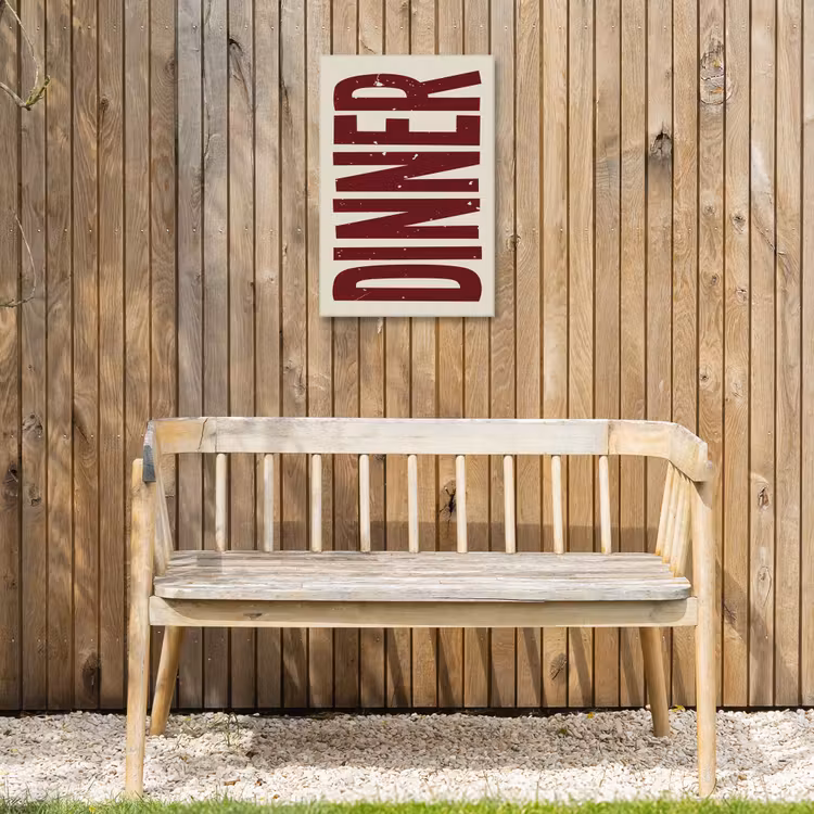 Buiten canvas - Eten - Decoratie - Rood - Vintage — 3