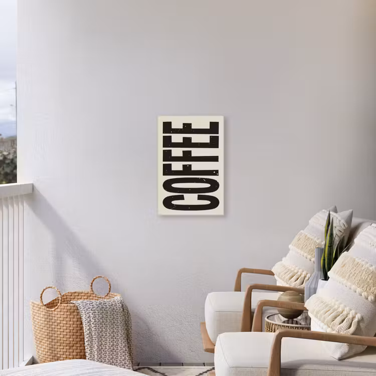 Buiten canvas - Japandi - Koffie - Decoratie - Vintage — 4