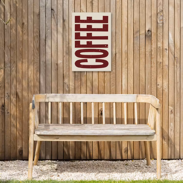 Buiten canvas - Koffie -Japandi - Rood - Vintage — 3
