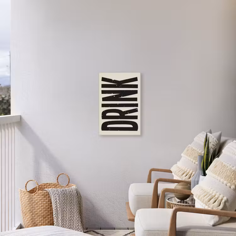 Buiten canvas - Vintage - Zwart - Decoratie - Japandi — 4