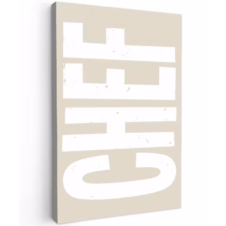 Buiten canvas - Wit - Chef - Decoratie - Japandi — 1