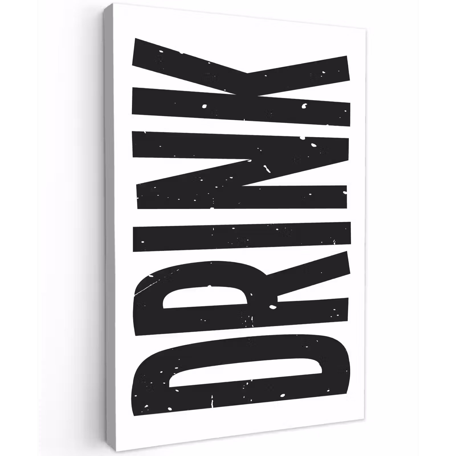 Buiten canvas - Drink - Zwart - Wit - Decoratie — 1