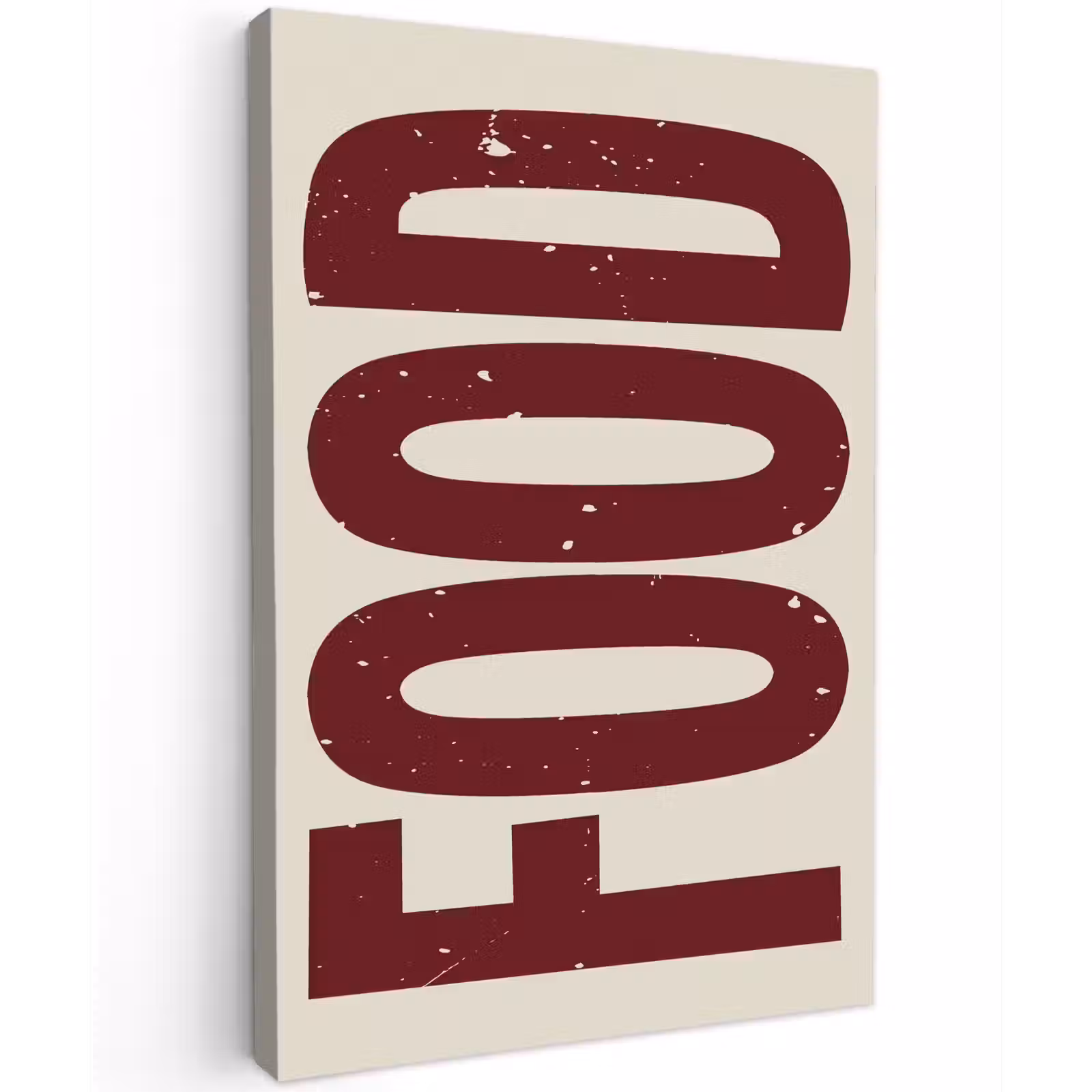 Buiten canvas - Eten - Japandi - Rood - Decoratie — 1