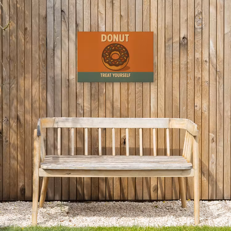 Buiten canvas - Donut - Spikkels - Kleurrijk - Quote — 3