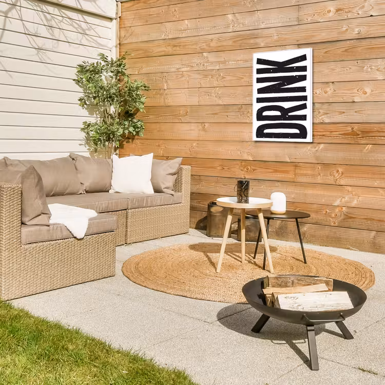 Buiten canvas - Drink - Zwart - Wit - Decoratie — 5