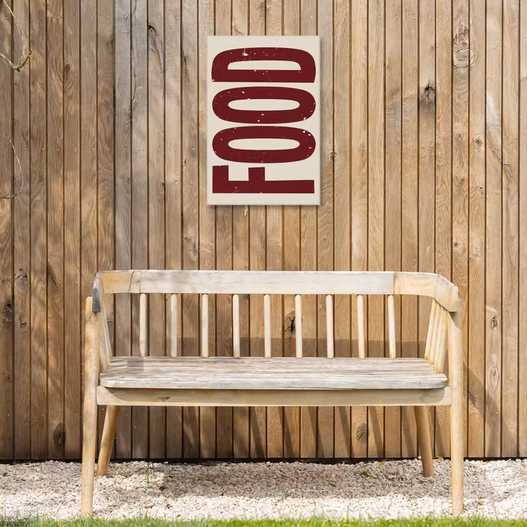 Buiten canvas - Eten - Japandi - Rood - Decoratie — 3