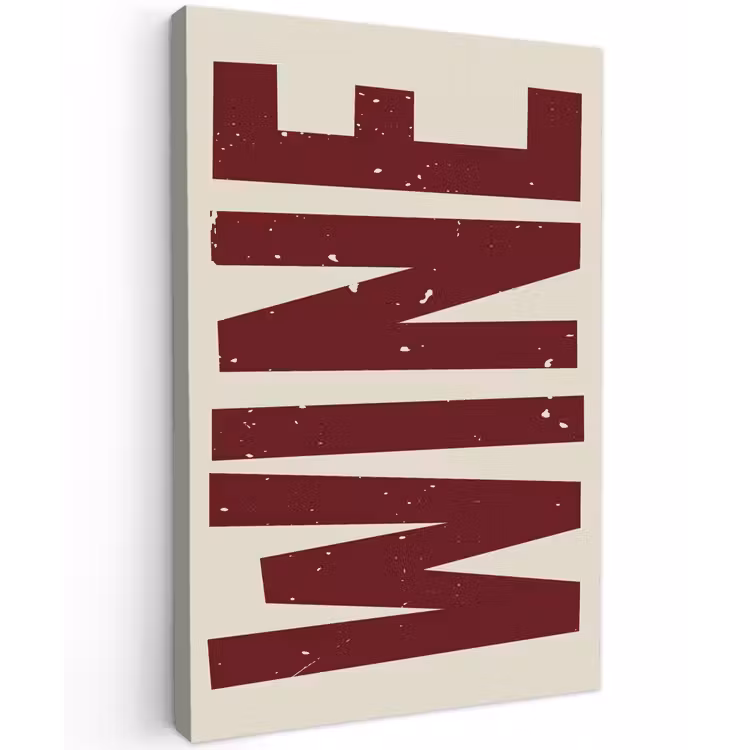 Buiten canvas - Wine - Red - Decoratie - Japandi — 1